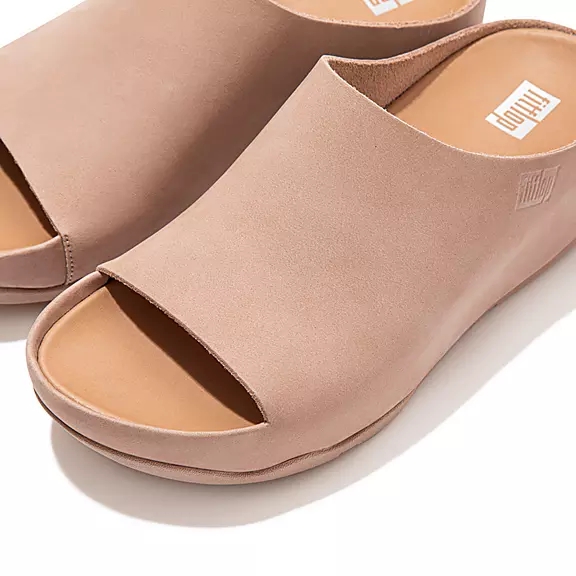 FitFlop SHUV Nubuck Badesandaler Beige | 79083061