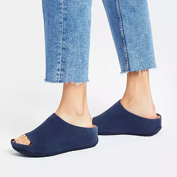 FitFlop SHUV Nubuck Badesandaler Mørkeblå | 40402349