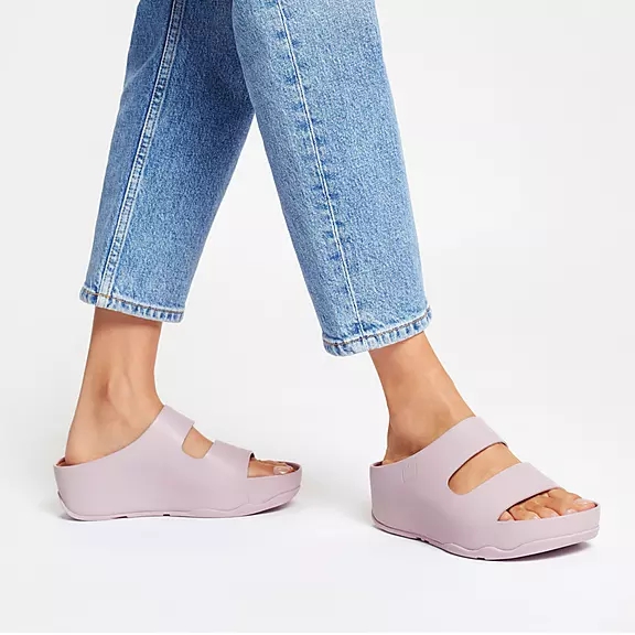 FitFlop SHUV Two-Bar Læder Badesandaler LyseLilla | 75830470
