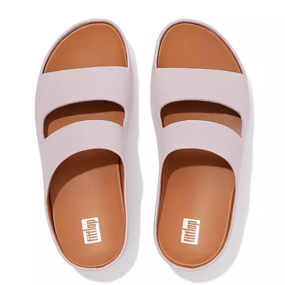 FitFlop SHUV Two-Bar Læder Badesandaler LyseLilla | 75830470
