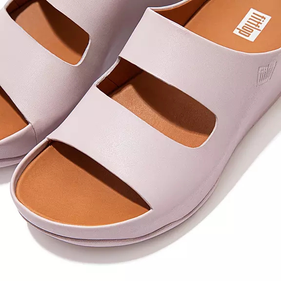 FitFlop SHUV Two-Bar Læder Badesandaler LyseLilla | 75830470