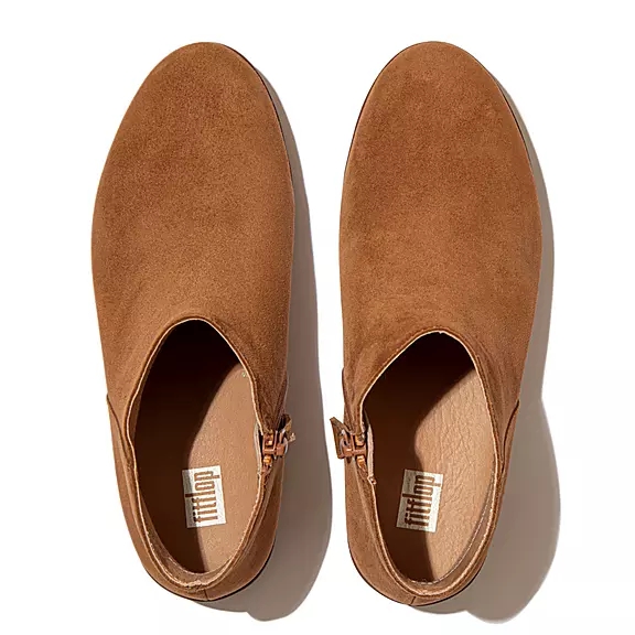 FitFlop SUMI Ruskind Ankelstøvler LyseBrune | 80808261