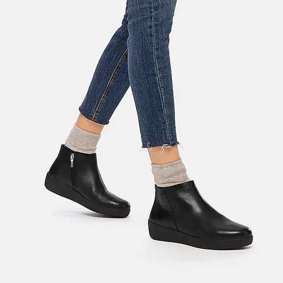FitFlop SUMI Ruskind Ankelstøvler Sort | 53646687