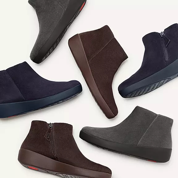FitFlop SUMI Ruskind Ankelstøvler Sort | 58371140