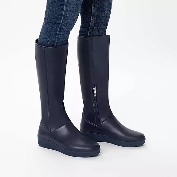 FitFlop SUMI Stretch Knee-High Støvler Mørkeblå | 29970422