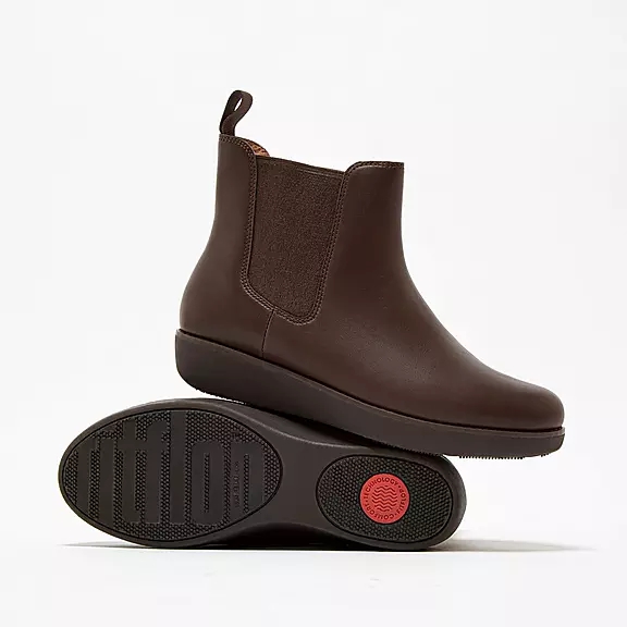 FitFlop SUMI Vandtætte Læder Chelsea Støvler Brune | 41199321