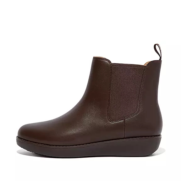 FitFlop SUMI Vandtætte Læder Chelsea Støvler Brune | 41199321