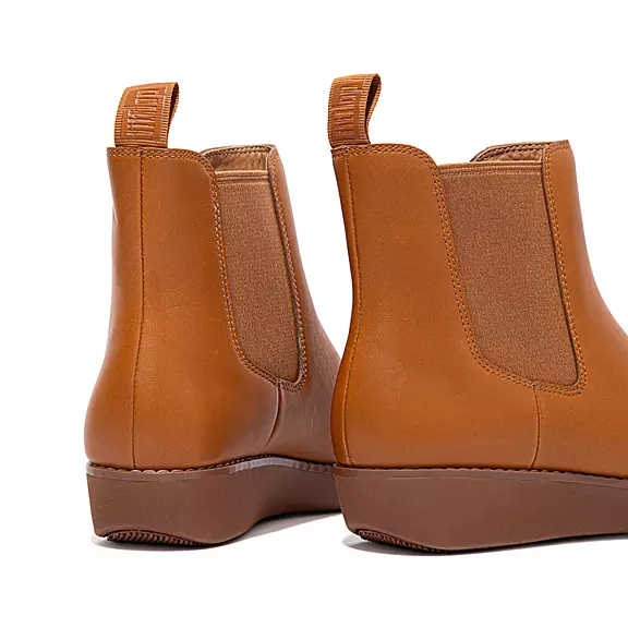 FitFlop SUMI Vandtætte Læder Chelsea Støvler LyseBrune | 82481237