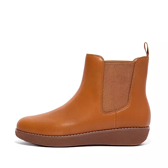 FitFlop SUMI Vandtætte Læder Chelsea Støvler LyseBrune | 82481237