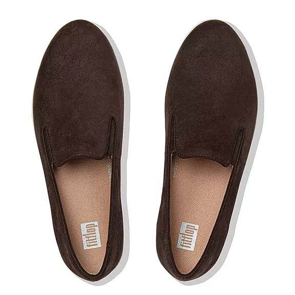 FitFlop SUPERSKATE Loafers Brune | 23757658