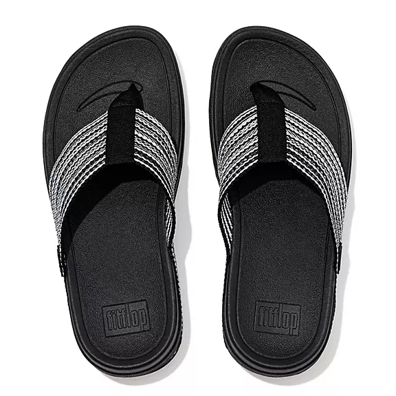FitFlop SURFA Sandaler Med Tåstolpe Sort | 19961636