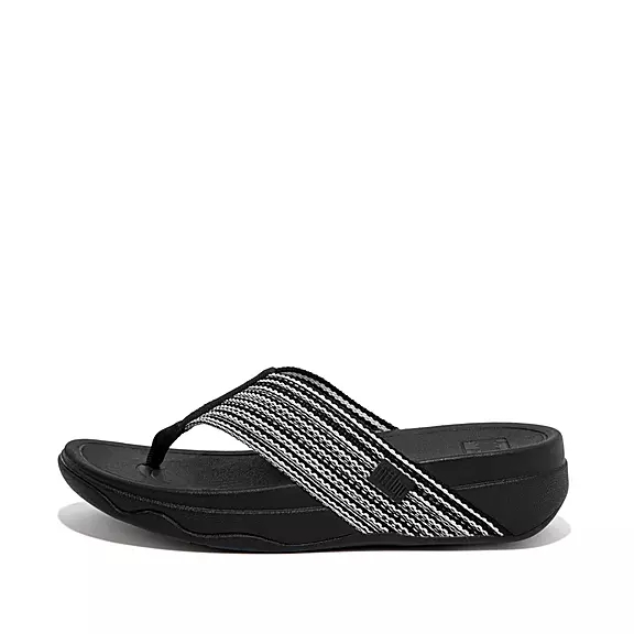 FitFlop SURFA Sandaler Med Tåstolpe Sort | 19961636