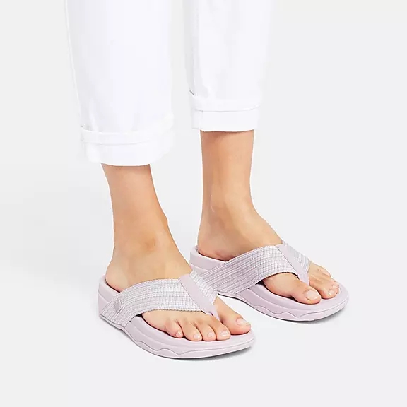 FitFlop SURFA Webbing Sandaler Med Tåstolpe LyseLilla | 25497267