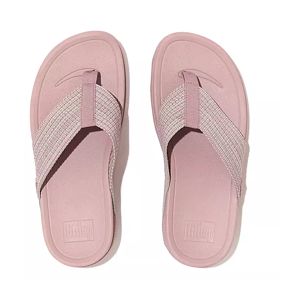 FitFlop SURFA Webbing Sandaler Med Tåstolpe LyseLilla | 25497267