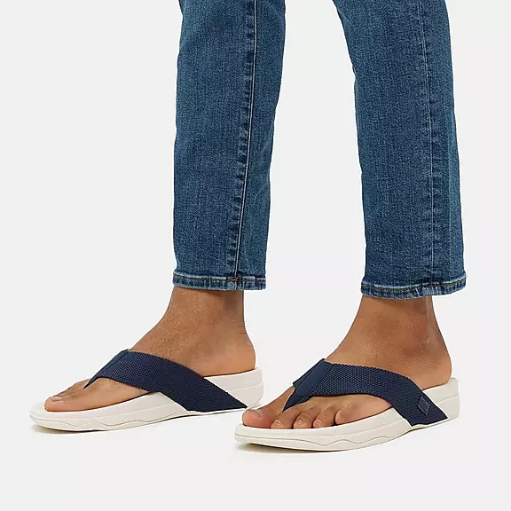 FitFlop SURFER Mens Sandaler Med Tåstolpe Mørkeblå | 75606663