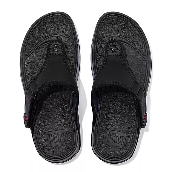 FitFlop TRAKK II Strand-Resistant Sandaler Med Tåstolpe Sort | 86569298