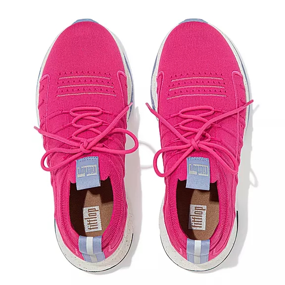 FitFlop VITAMIN FF E01 Knit Sports Sneakers Fuchsia | 17947522