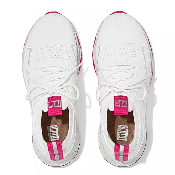 FitFlop VITAMIN FF E01 Knit Sports Sneakers Hvide | 35275631