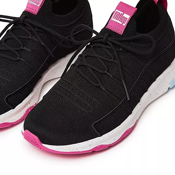 FitFlop VITAMIN FF E01 Knit Sports Sneakers Sort | 73527778