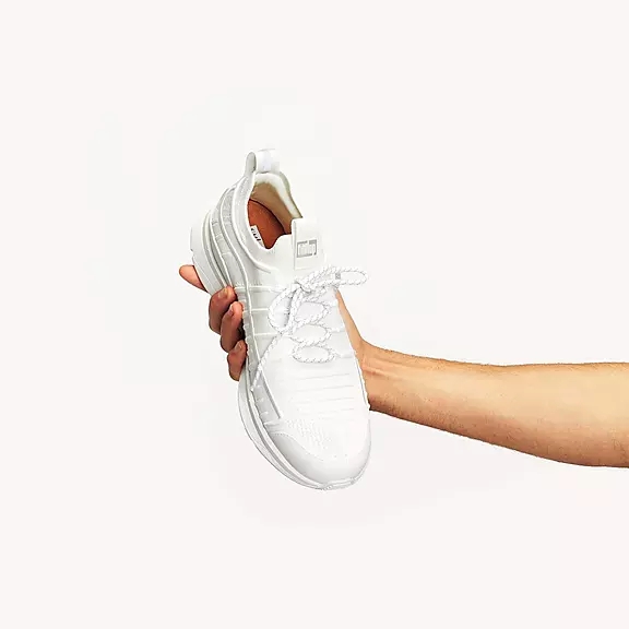 FitFlop VITAMIN FF Knit Sports Sneakers Hvide | 41967497