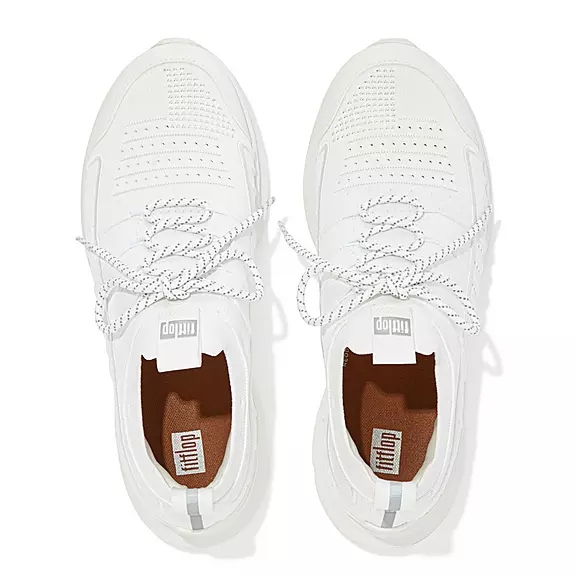 FitFlop VITAMIN FF Knit Sports Sneakers Hvide | 41967497
