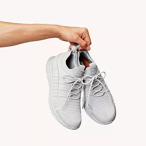 FitFlop VITAMIN FF Knit Sports Sneakers Grå | 42514596