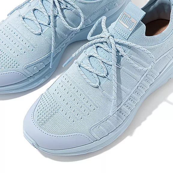 FitFlop VITAMIN FF Knit Sports Sneakers Blå | 88822004