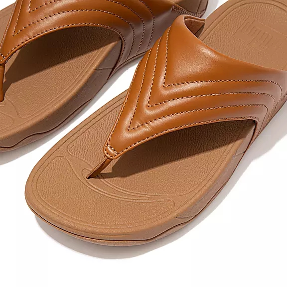 FitFlop WALKSTAR Læder Sandaler Med Tåstolpe LyseBrune | 75090370