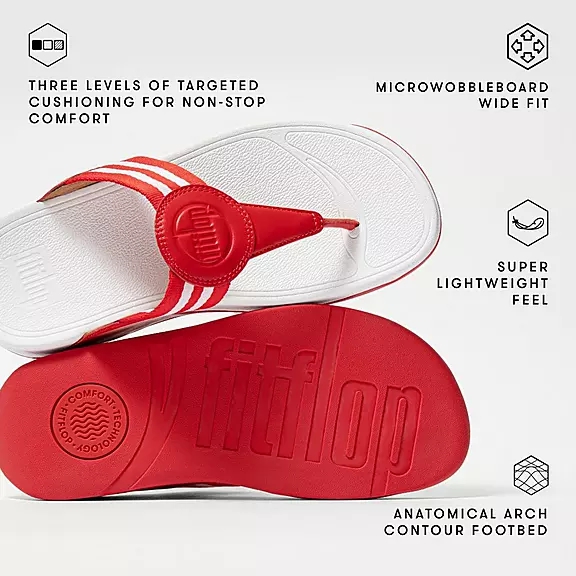 FitFlop WALKSTAR Læder Sandaler Med Tåstolpe LyseBrune | 75090370