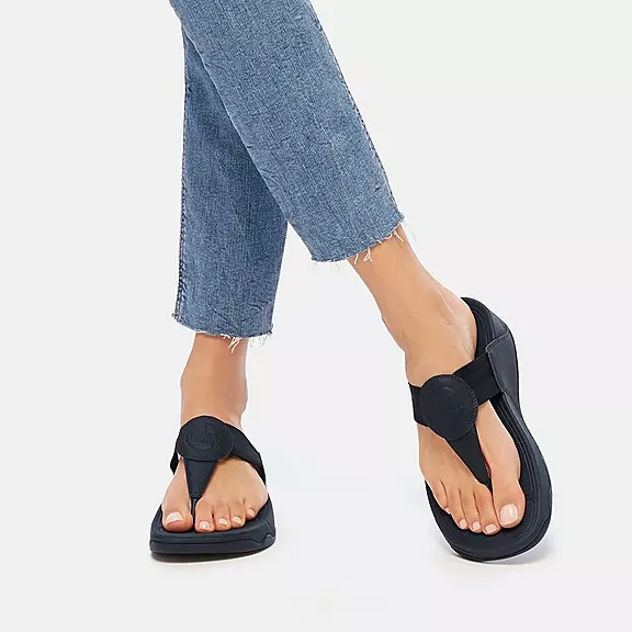 FitFlop WALKSTAR Webbing Sandaler Med Tåstolpe Mørkeblå | 67124368