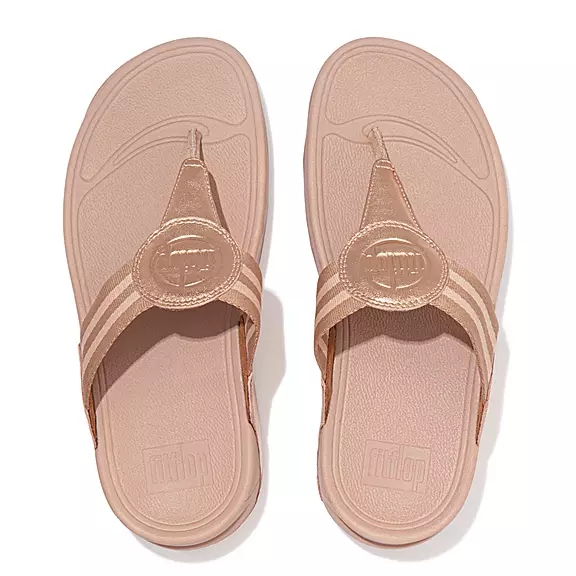 FitFlop WALKSTAR Webbing Sandaler Med Tåstolpe Lyserød | 93924995