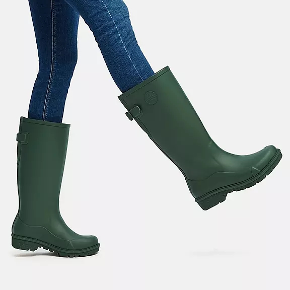 FitFlop WONDERWELLY Høje Gummistøvler Grøn | 31638190