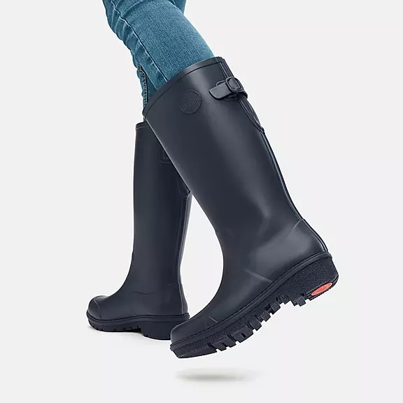 FitFlop WONDERWELLY Høje Gummistøvler Mørkeblå | 89483185