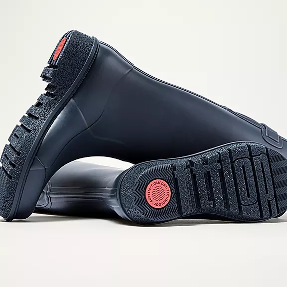 FitFlop WONDERWELLY Høje Gummistøvler Mørkeblå | 89483185