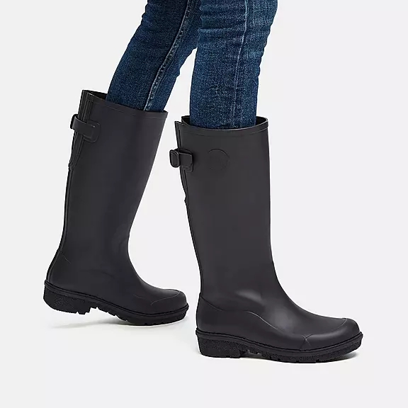FitFlop WONDERWELLY Høje Gummistøvler Sort | 73682996