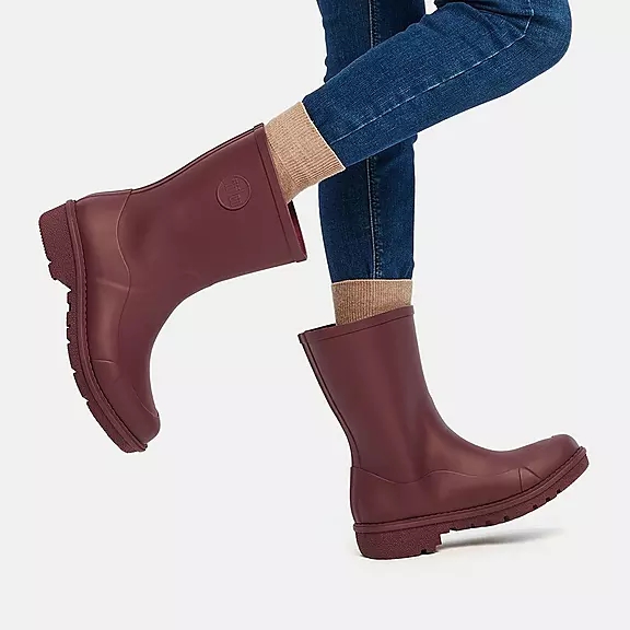 FitFlop WONDERWELLY Kort Gummistøvler Bordeaux | 45994741