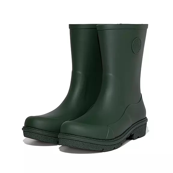 FitFlop WONDERWELLY Kort Gummistøvler Grøn | 93702695