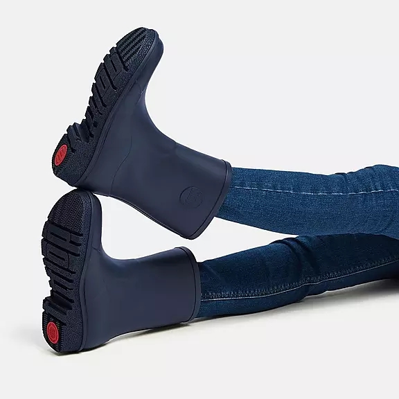 FitFlop WONDERWELLY Kort Gummistøvler Mørkeblå | 92285654