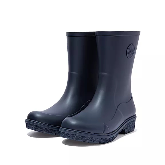 FitFlop WONDERWELLY Kort Gummistøvler Mørkeblå | 92285654