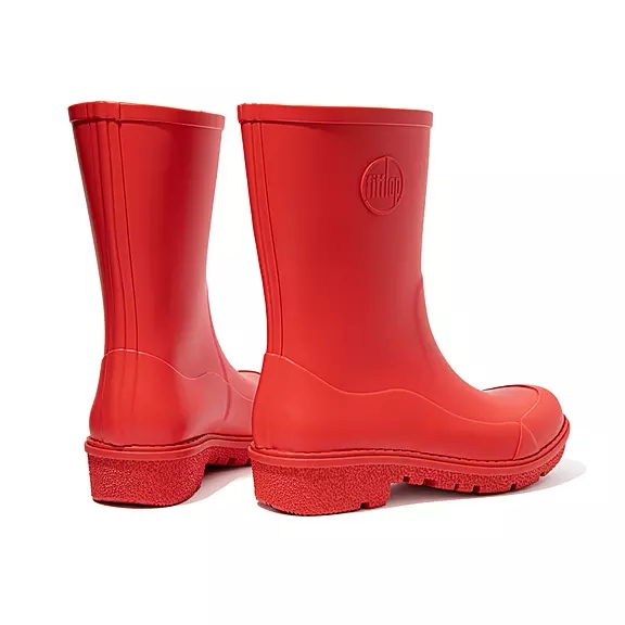 FitFlop WONDERWELLY Kort Gummistøvler Rød | 24999503