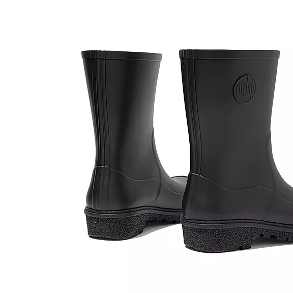 FitFlop WONDERWELLY Kort Gummistøvler Sort | 92524299