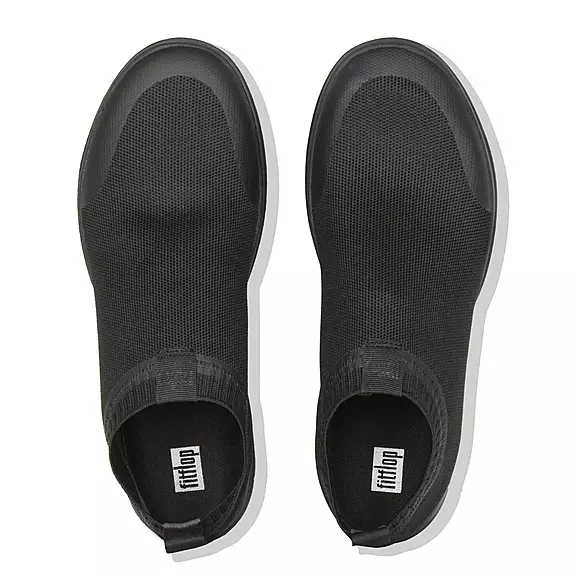 FitFlop ÜBERKNIT Slip-On Sneakers Sort | 31931725