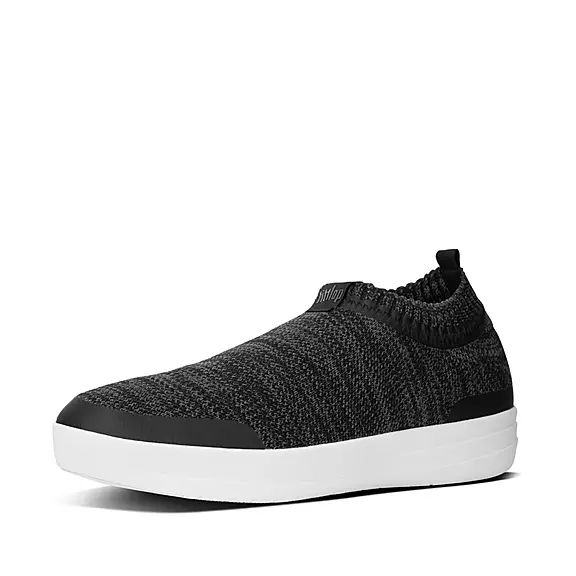 FitFlop ÜBERKNIT Slip-On Sneakers Sort | 79944283
