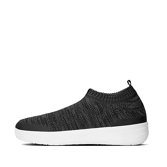 FitFlop ÜBERKNIT Slip-On Sneakers Sort | 79944283